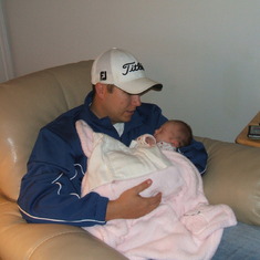 Brent and baby Josie