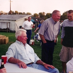 Brent with grandpa Ed and grandpa Battreall