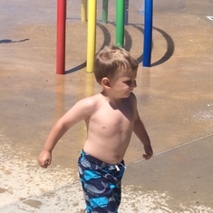 Colton at the splash park 6/14