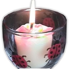 Brents Ladybug Candle