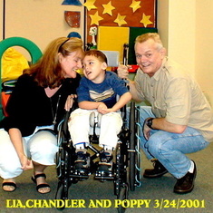 Lia, Chandler, Dad 2001