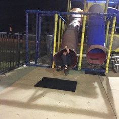 Brian at the "Sonic" playground