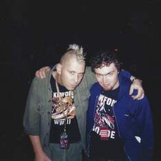 Brian was a big KMFDM fan, and really prized this photo he got at one of their concerts.