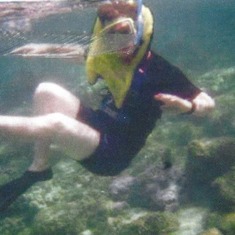 Brian underwater in hawaii