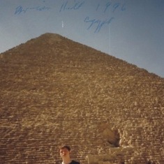Proof that he was there--Brian at the gaza pyramids
