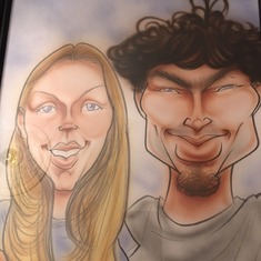 Caricatures - Brian and Diana Hill