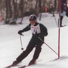 brian  on ski race team  at Ski Liberty
