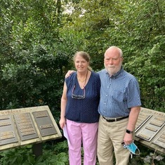 We affixed a memorial plaque in our church's memorial garden in Brian's memory.