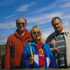 Brian, Sandy and Ray, Carlisle Castle, England 2006