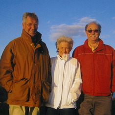 Sandy's brother Arthur, wife Elinor and Brian, Scotland