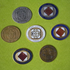 Some of Brian's AA medallions
