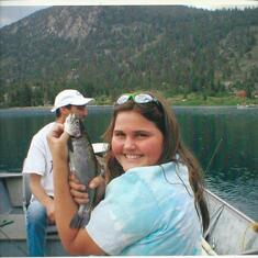 Chelsi always caught The biggest fish!