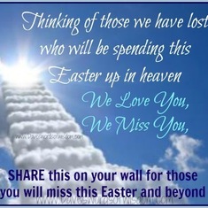 Happy Easter my son!! Love you and miss you