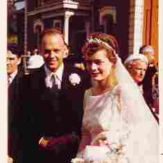 Brian and Sarah McLoughlin Wedding May 18 1957