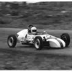 Brian McLoughlin driving winning Formula V