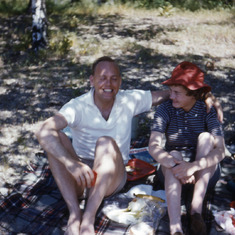 Brian and Sarah enjoy a picnic