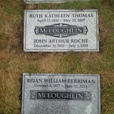 McLoughlin Brothers Gravestones at Mountain view Cemetery Plot #OLD-4-01008-0001