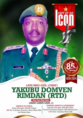 Brig. Gen. Yakubu Binkur Rimdan