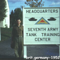 1952 Army service in Germany
