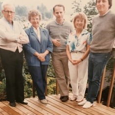 1987 Bruce, Judy and David with parents
