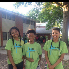 Bryant and his sisters on their way to Kids Across America Camp with Granny's House.