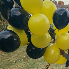 Getting ready for the ballon release, celebrating your memories. 10/25/23