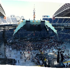 View of CLINK Field before U2 concert.  One of Bryce's most Exciting times.  Thank you Uncle TJ