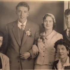 Our Grand mother  Lily Lawrence ( nee. Bush ) RIP  ( bottom right)   with  her Two sons, Ernie Lawrence ( our Dad)  (top right) his brother Brian Lawrence Top left , & Wife RIP  & Auntie Emily bottom Left ~ RIP  XxX Gone never forgotten Xx Love your Famil
