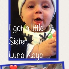 Luna Kaye born 11/12/2017 Little Sister to Little " Ocean"