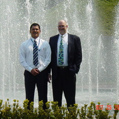 Byron with Carlos in Mexico City 2004