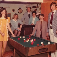 Playing Bumper Pool in 1973... Need we say more?