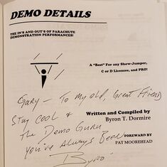 After 17 years of Demo Jumping I finaly earned a signed copy from him (had to prove myself) :)