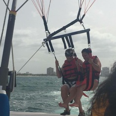 Parasailing in Puerto Rico. This was so so fun, except for when I got seasick on the boat afterwards. 
