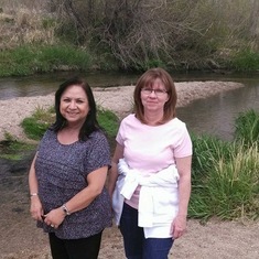 Our moms, Romelia and Susan. We had taken them for a walk around Cottonwood Park.