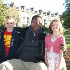 Calvin visiting us in Edinburgh in 2010 with Robbie (7) and Bethan (5).