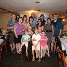 Camille & Ken's 50th anniversary party, with all the kids & grandkids. 2012