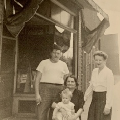 Tot Camille with mom, Gizella, dad, Albert and her paternal grandmother, Agnes Kish.