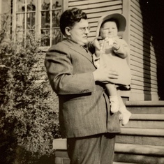 Albert Kish, Camille’s dad, with Camille as a tot.
