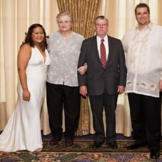 Stephanie, Camille, Ken and Matt at Matt's Wedding in 2007