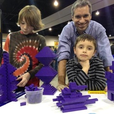 Chad and Cam with Gareth at Lego Kidsfest on 17 Feb 2013