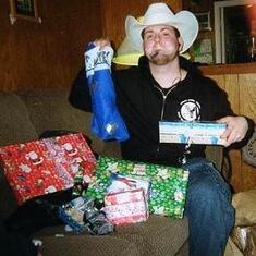Daniel Christmas with duct tape