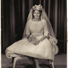 moms is so beautiful in her wedding dress. love you.