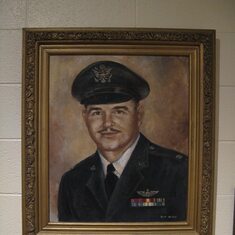 portrait of dad hanging in jackson hall