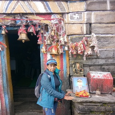 AT TUNGNATH TEMPLE AFTER DOING POOJA FOR MANU