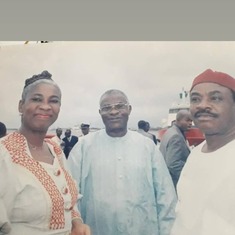 With the late Captain I O Ikerionwu, popularly renamed 101 by dad