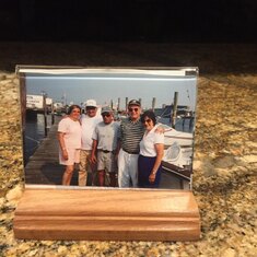 Captain John took my boat and  left from Island Park with my mom and dad, my aunt and uncle and they had a wonderful week going into the Chesapeake down to Baltimore and Annapolis..naval aca