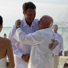 Proudest pop ever -- Laurie and Rob's wedding, Isla de Mujeres, Mexico, May 2008