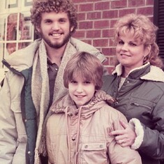 Mom, Carl, and Raymond in 1984