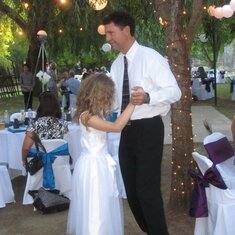 Dancing with her daddy at Kelly's wedding.  Moments to cherish.