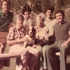 The Funk family.  Front: Dad, Mom, Jake. Back: Mac (Mason), Christine, Carl